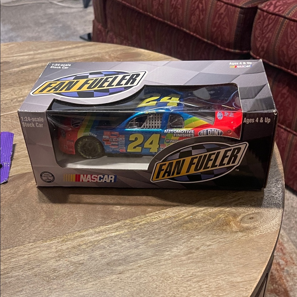 NASCAR Stock Car Toy - Blue, Red, Yellow